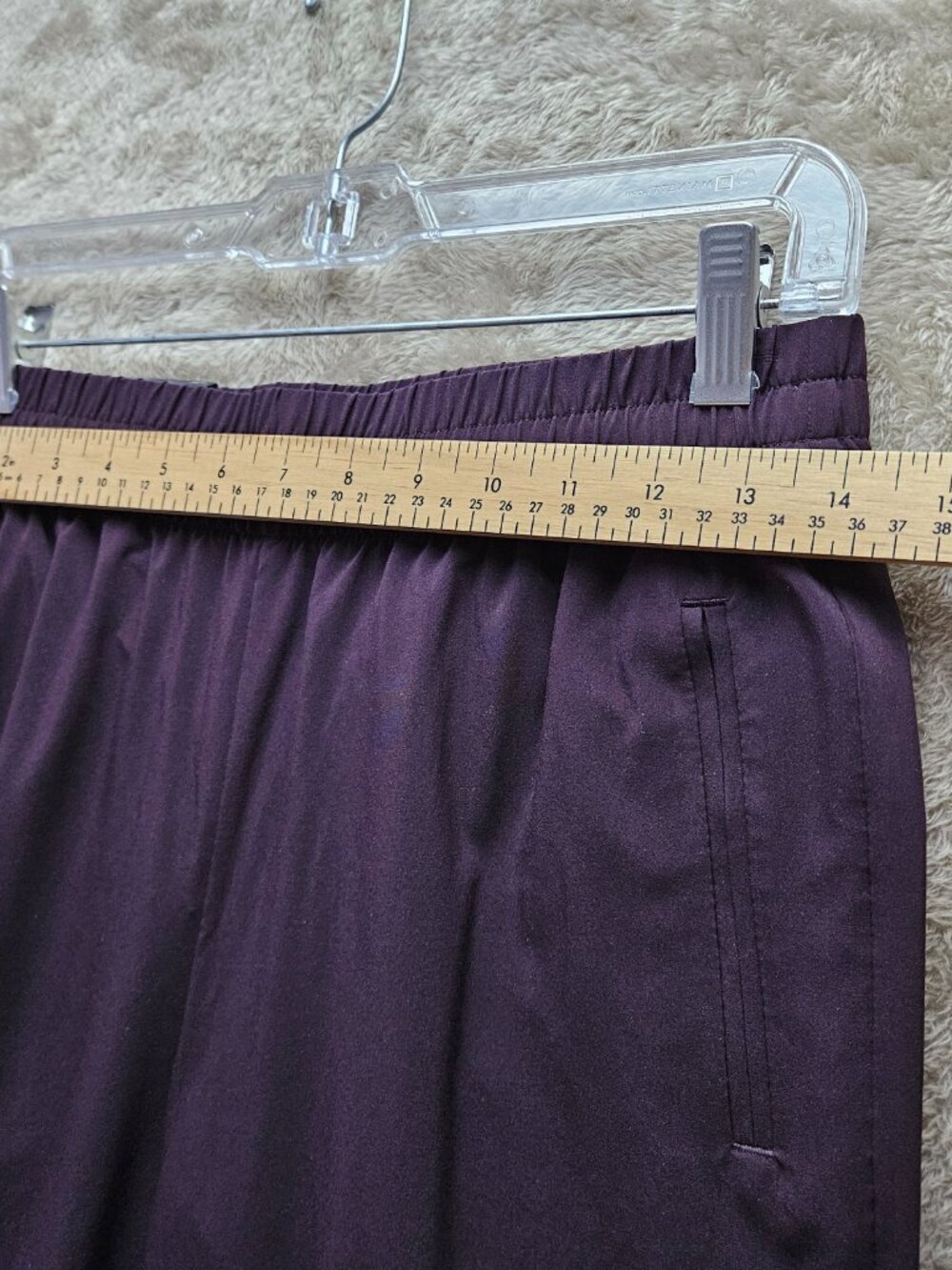 NWT Banana Republic Airstretch Joggers Wine Purple Colour Pants Women's Size XS - Picture 7 of 9